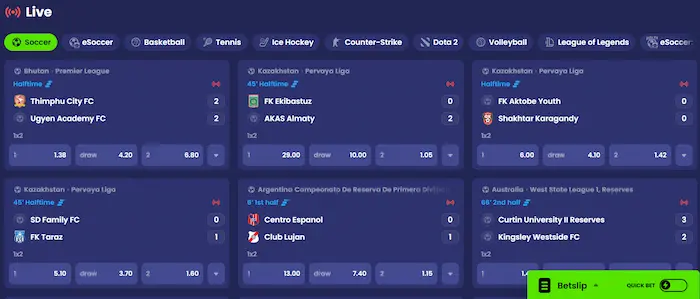 Viu Viu Casino live sport